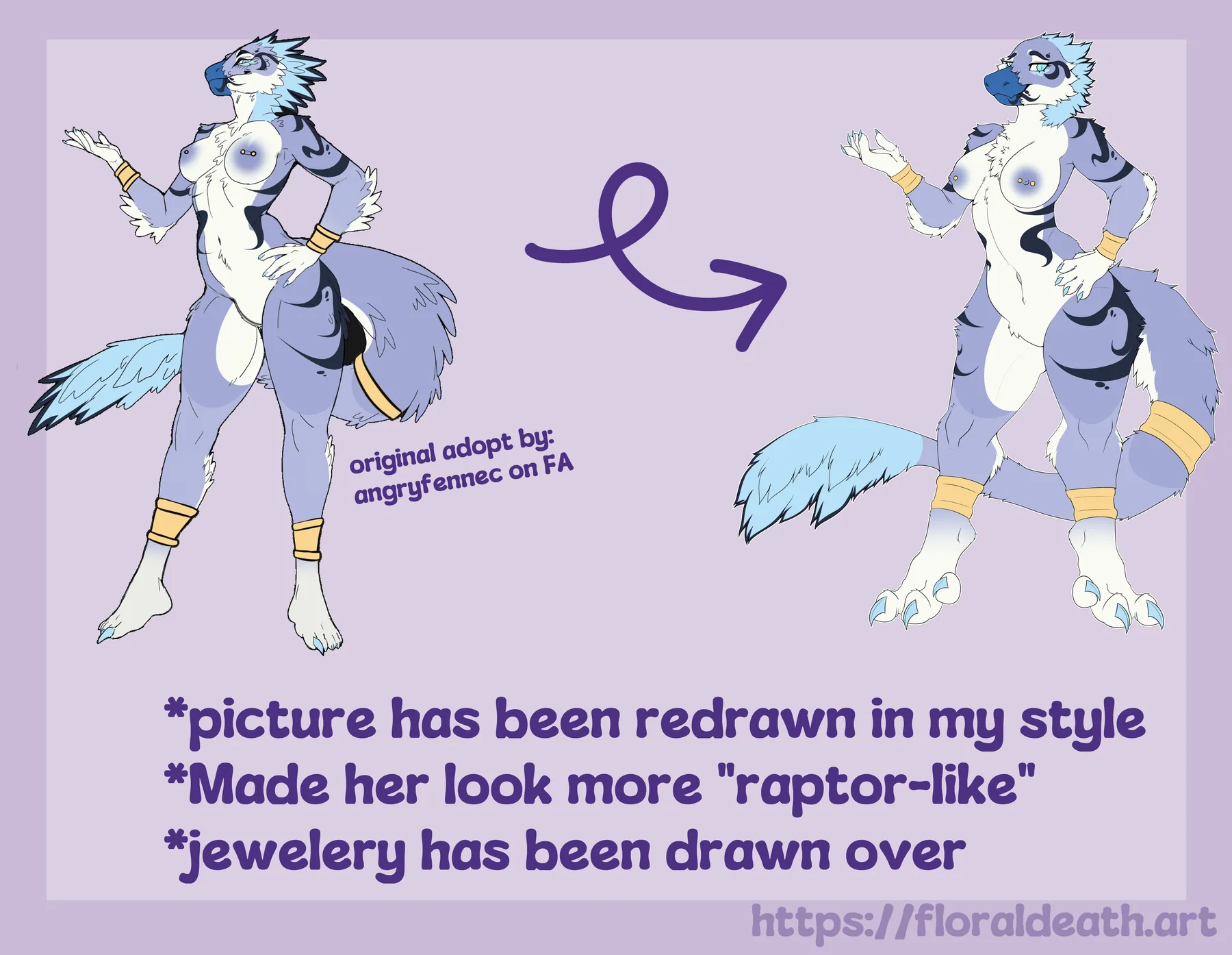Artwork by FloralDeath: Character redesign