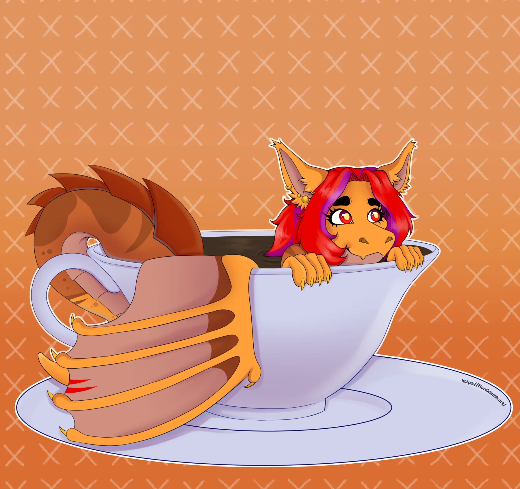 Artwork by FloralDeath: Chibi companion